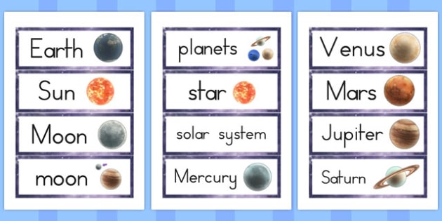 Learning Planets Saying Words