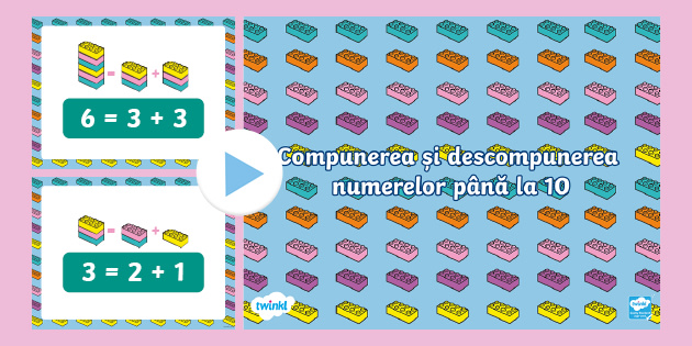 Compunerea și descompunerea numerelor 0-10 – Joc PowerPoint