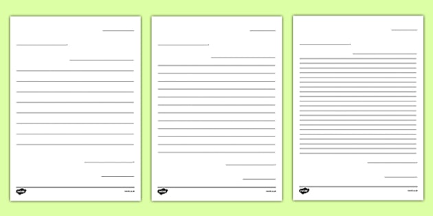 KS2 Writing templates - letters and emails