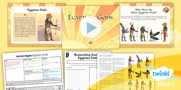 History: Ancient Egypt: Egyptian Gods UKS2 Lesson Pack 6