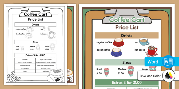 Editable Price Tag Template  K-2 Money Teaching Resources