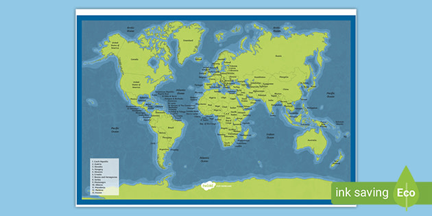 ks2 labeled world map poster primary resources