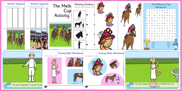 The Melbourne Cup Activity Pack - australia, melbourne cup, activity, pack