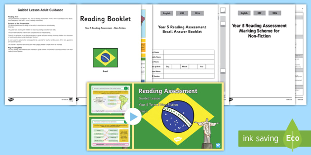 Year 5 Term 3 Non-Fiction Reading Assessment Guided Lesson Teaching Pack