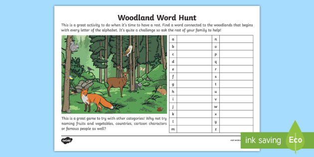 woodland-word-hunt-worksheet-creat-de-profesori