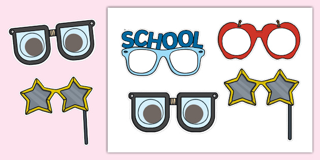 Funny Glasses Display Cut-Outs