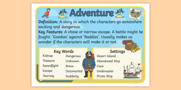 adventure-stories-display-story-writing-genres