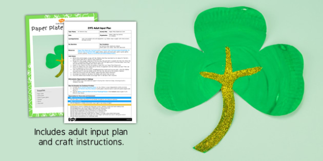 St Patrick's Day Shamrock Craft 