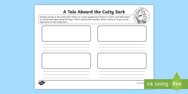 KS1 A Tale Aboard the Cutty Sark Worksheet