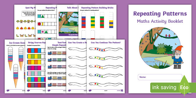 👉 Repeating Patterns Maths Activity Booklet