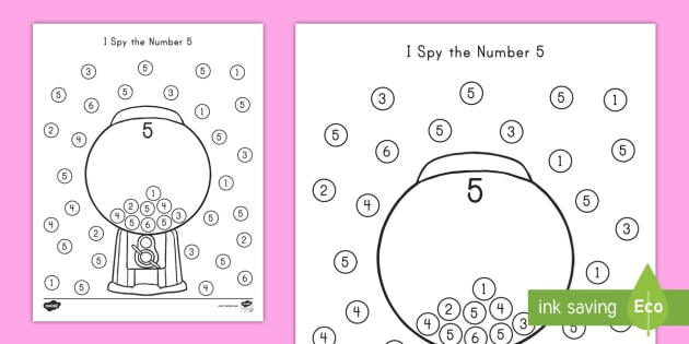 i-spy-the-number-five-worksheet-teacher-made