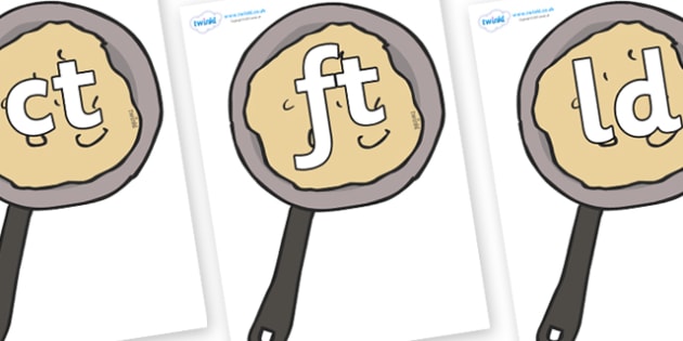 precursive final letter blends on pancakes