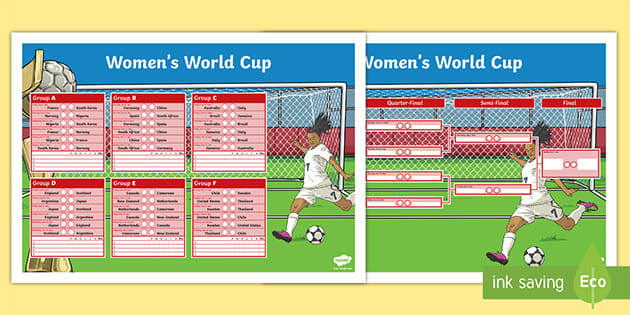 Soccer World Cup Wall Chart