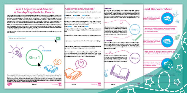 Year 1 Adjectives and Adverbs: Parent Guide and Activities Pack