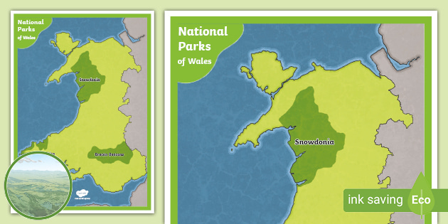 National Parks of Wales: Map (teacher made)