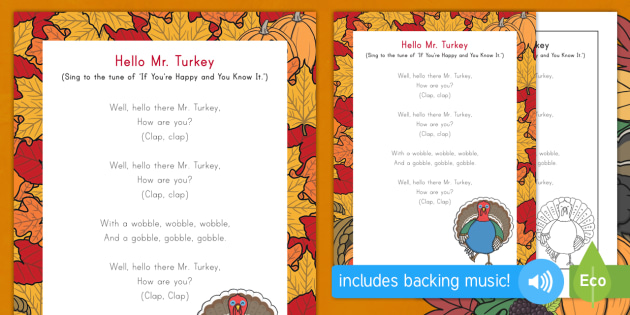 hello-mr-turkey-song-lyrics-thanksgiving-thanksgiving-day