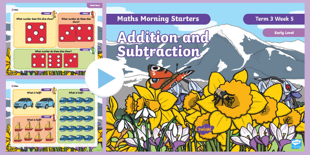 Maths Morning Starters Early Level Term 3 Week 1 PowerPoint