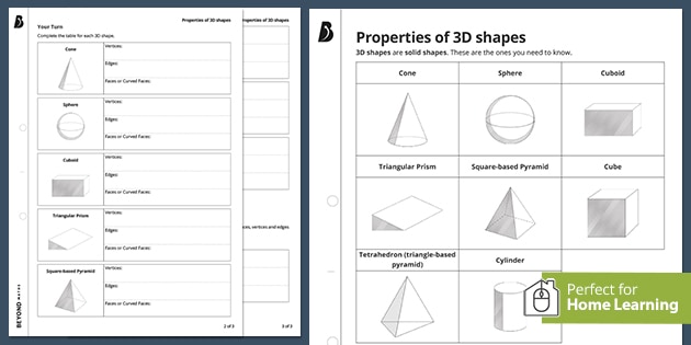 3d Shapes Home Learning Ks3 Maths Beyond