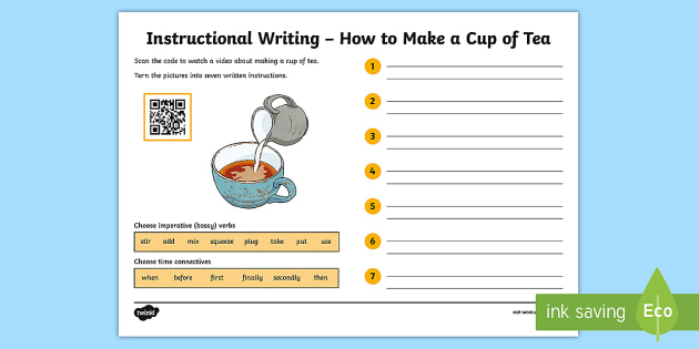 How to Make a Cup of Tea Instructions - KS2 (Teacher-Made)