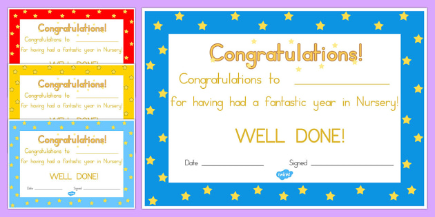 Editable End Of Year Award Certificates
