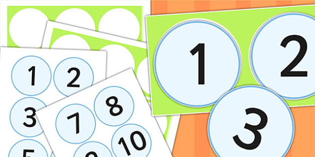 numbers 1 to 10 number line counting count counting aid