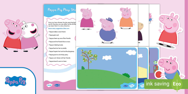 FREE! - Peppa Pig Story Game. Storytelling fun for EYLF 丨Twinkl.