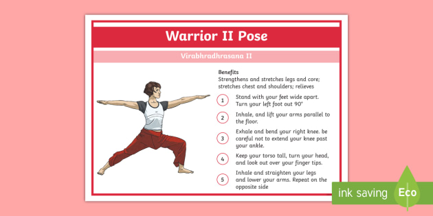 Yoga Warrior Ii Pose Step By Step Instructions 