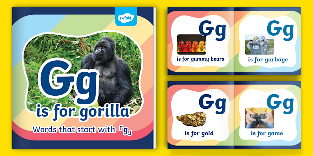 幼児向けのABC絵本 Alphabet Early Readers Gg is for gorilla