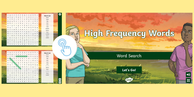 High Frequency Words Interactive Word Search Twinkl 