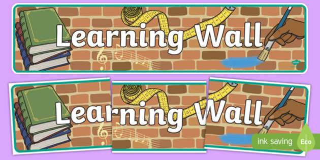 👉 Learning Wall Display Banner EYFS