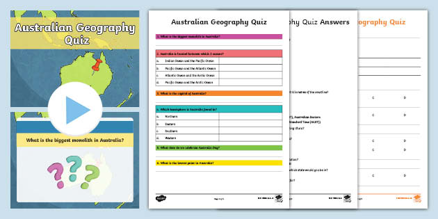Geography Trivia Questions On Australia Primary Twinkl