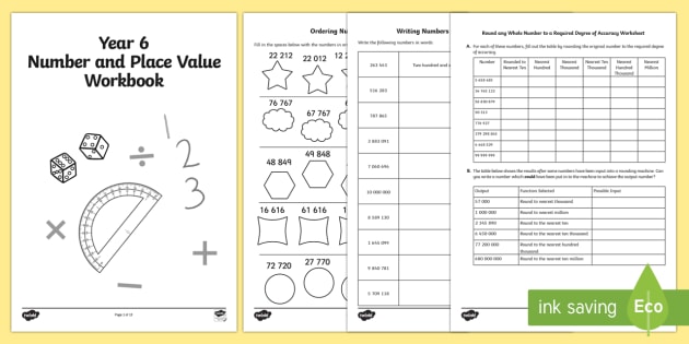 ks2 printable year 6 maths worksheets number place value