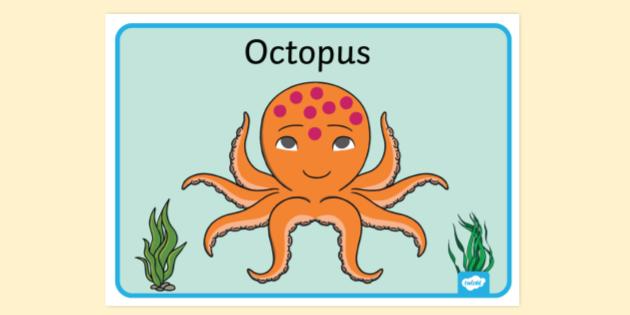 FREE! - Cute Octopus Poster for Display | Primary Resources