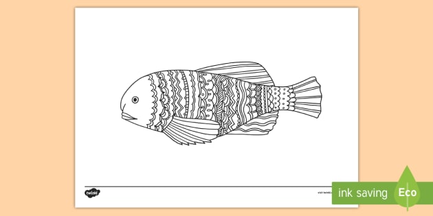 Blobfish Coloring Page