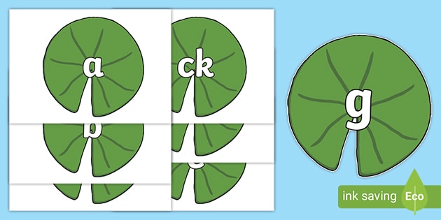 Phoneme Set On Lily Pads