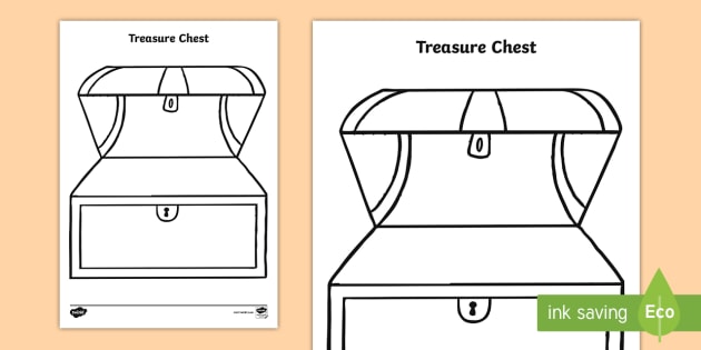  Free Printable Treasure Chest Box Template 