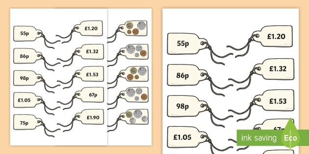 Price Tag Template  Primary Teaching Resources - Twinkl