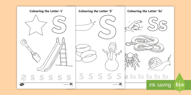 free letter s coloring pages teacher made