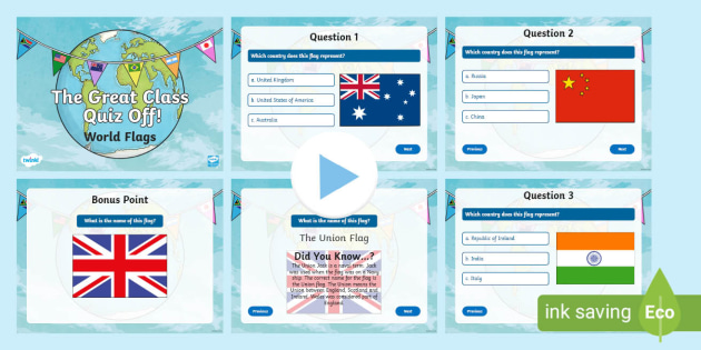 Flora-less Flags Quiz - By GeoEarthling