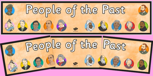Ks2 People Of The Past Display Banner Teacher Made