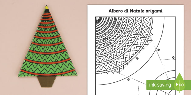 Albero Di Natale Di Carta Origami.Albero Di Natale Origami Attivita Teacher Made