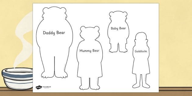 Goldilocks and the Three Bears Shadow Puppets (Teacher-Made)