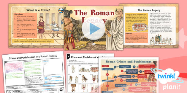 History: Crime and Punishment: The Roman Legacy LKS2 Lesson Pack 1