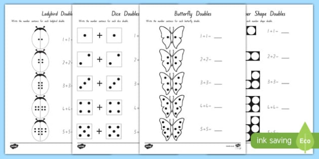 Doubles To 10 Worksheet Worksheets teacher Made 