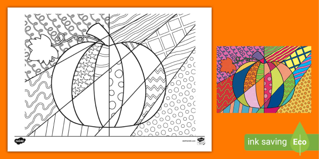 Day of the Dead Halloween Pumpkin digital coloring page -  Portugal