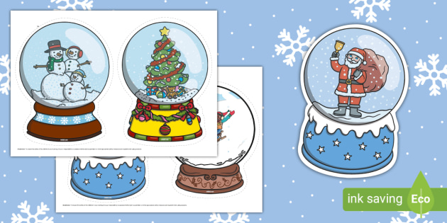 Snow Globes Cut-Outs