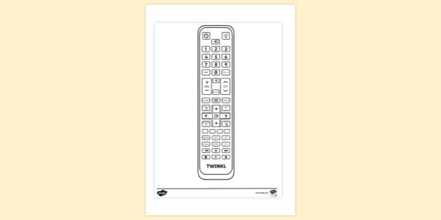 FREE! - Remote Control Colouring Sheet | Colouring Sheets