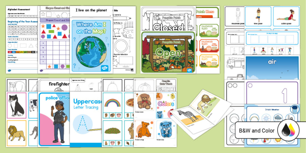 free prek worksheets twinkl usa teacher made