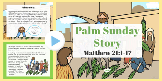 Palm Sunday Story PowerPoint - christianity, powerpoints, stories