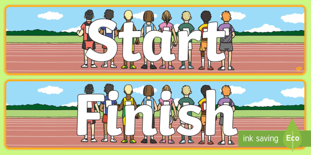 Start and Finish Display Banner - The Olympics Display Banner